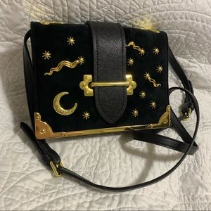Celestial Velvet Cahier style Crossbody, New!